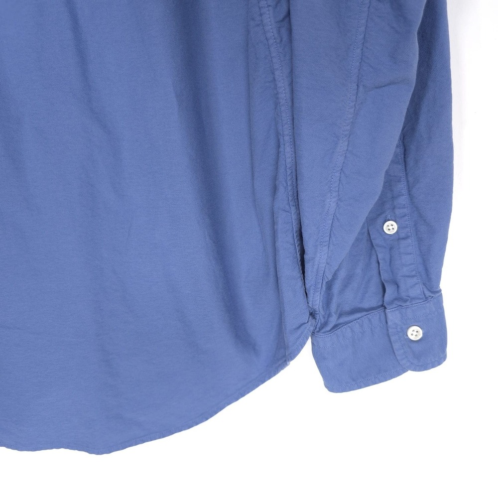 POLO RALPH LAUREN Classic Fit Blue Button Down Shirt Size XL Long Sleeve Cotton - Picture 7 of 9